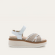 White Leather / Sand Raffia