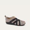Speckled Beige Lthr W/ Black