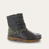 Soft Brown Leather / Safari Olive Suede
