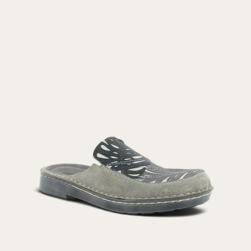 Speckled Beige Lthr/Khaki Beige/Gray Shimmer Lthr/Black Velvet Nubuck,35